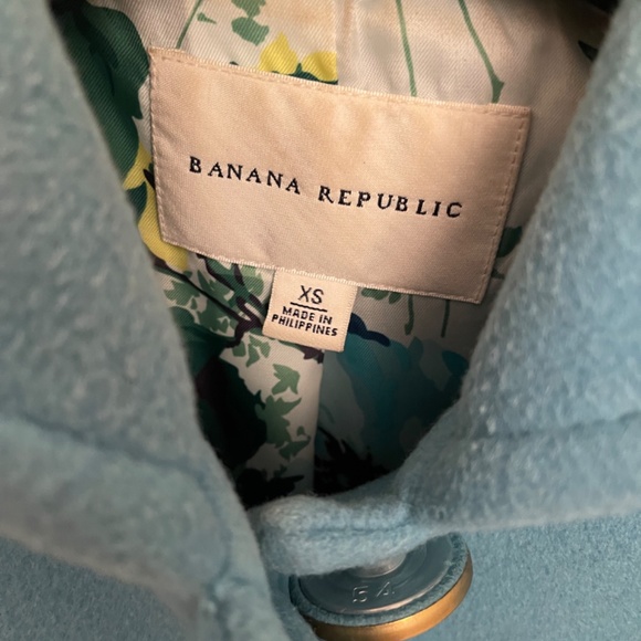 Banana Republic Turquoise Wool Coat XS - Picture 3 of 5